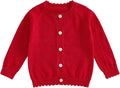 Baby Girl Cardigan Long Sleeve Button Up Sweater Toddler Girl Fall Outfits by Faithtur