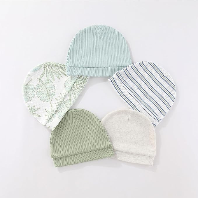 15 Pack Infant Hats Gloves Socks Unisex Baby Boy Girl Accessories Set Cotton New Born Caps Mittens