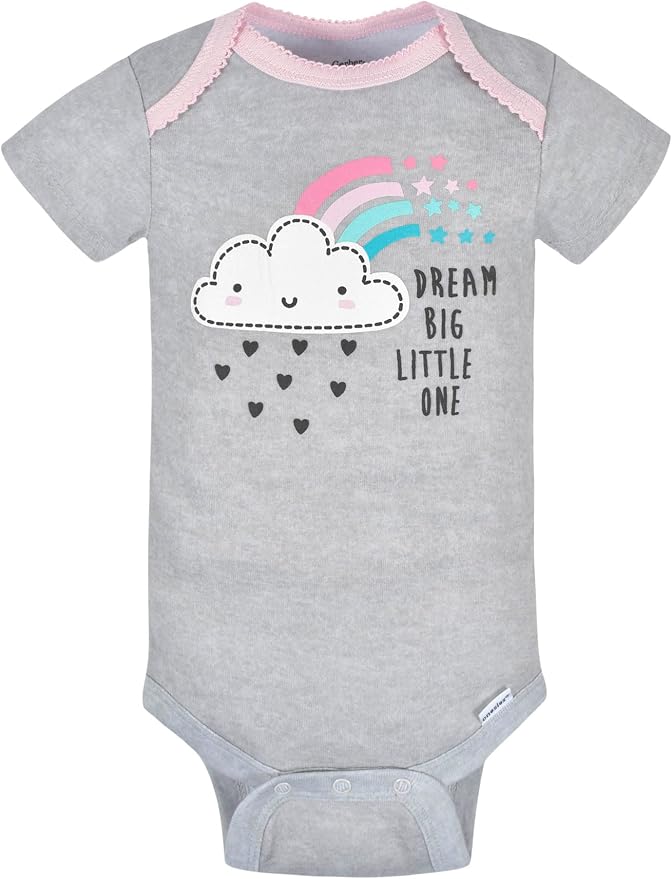 Gerber Baby Girls' 8-pack Short Sleeve Onesies Bodysuits - Image 5