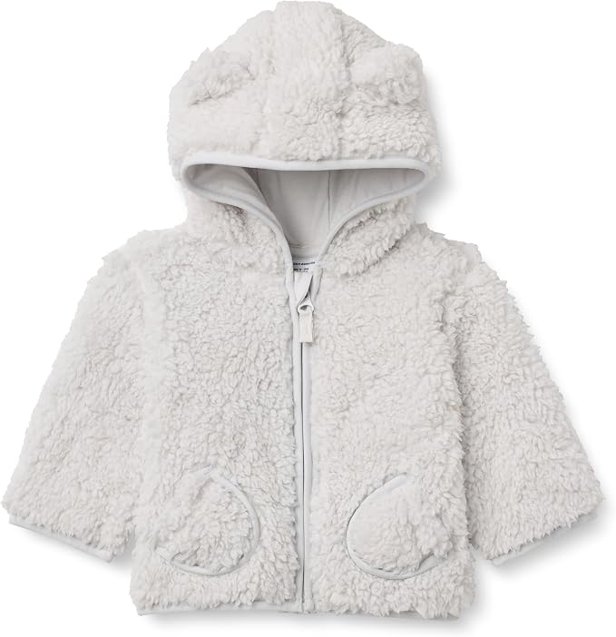 Amazon Essentials Unisex Babies' Hooded Sherpa Jacket by AmazonEssentials