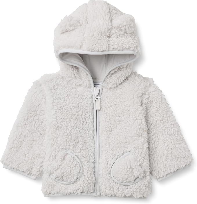 Amazon Essentials Unisex Babies' Hooded Sherpa Jacket by AmazonEssentials
