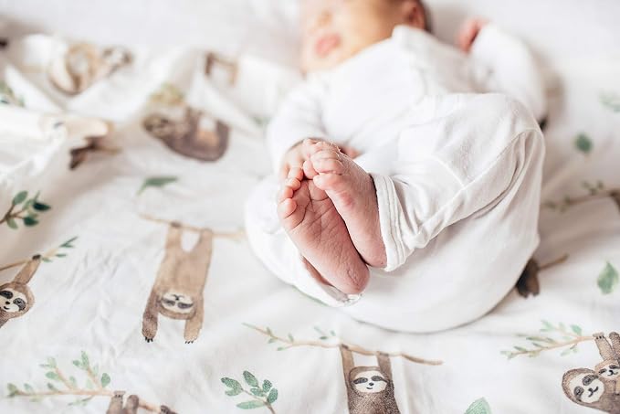 Copper Pearl Swaddle Blankets for Newborns | Soft Stretchy Receiving Blankets - Image 5