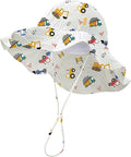 HONGTEYA Baby Sun Hat Wide Brim Adjustable Toddler Beach Bucket Hat | Soft by HONGTEYA