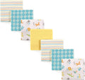 Luvable Friends Unisex Baby Cotton Flannel Receiving Blankets, ABC 7 Count by Luvable+Friends