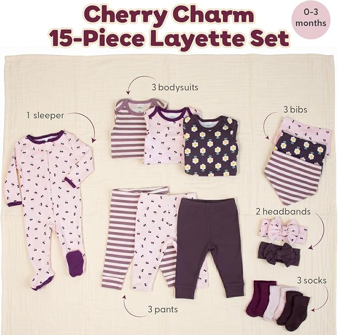 The Peanutshell 15pc Baby Clothes Set - Image 2