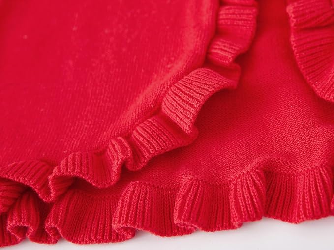 Toddler Girls Cardigan Sweater Bolero Shrug Baby Kids Long Sleeve Cropped Dress - Image 4