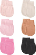 BQUBO 6 Pairs Newborn Baby Boys Girls Mittens 0-6 Months Unisex-Baby Infant by DRESHOW