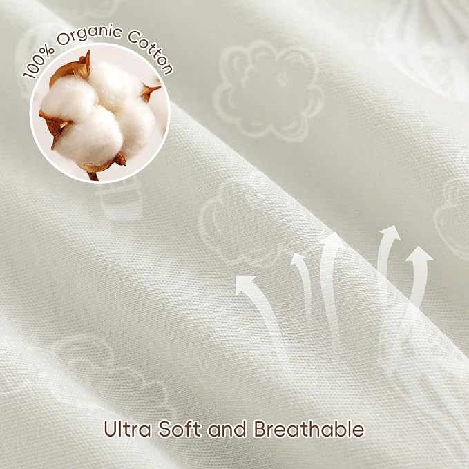 david's kids 2 Pack Baby Cotton Swaddle Blankets, 100% Cotton and Ultra Soft - Image 3