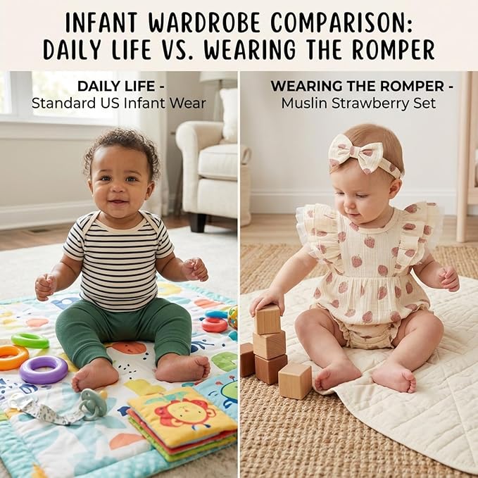 TITKKOP Ruffle Bubble Romper for Baby Girl | One-Piece Shorts Jumpsuit | Summer - Image 5