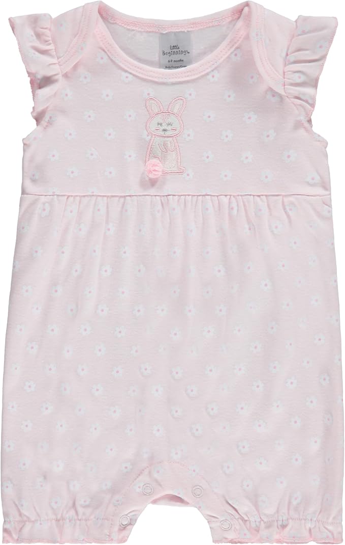 Cudlie 2-Pack Baby Girl Rompers – Soft Cotton, Everyday Comfort - Image 3