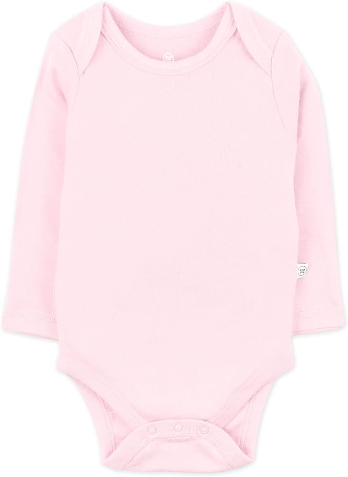 HonestBaby baby-girls 5-pack Long Sleeve Bodysuits One Piece 100% Organic Cotton - Image 5