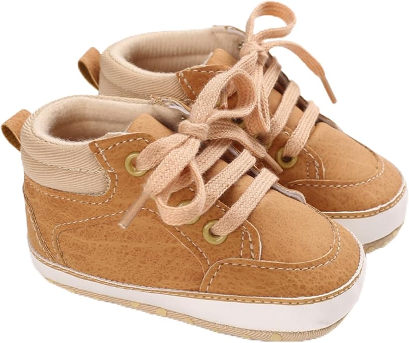 Baby Boys Girls Booties Fleece Anti-Slip Soft Sole Boots Toddler First Walker by AKINGIO