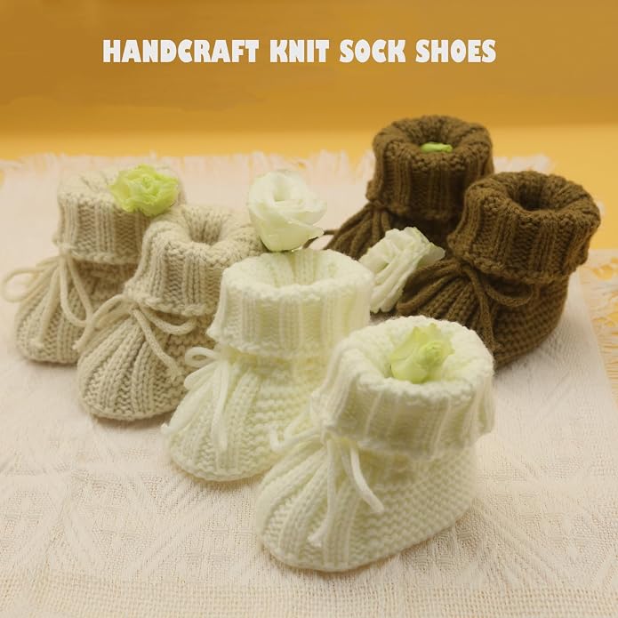 Baby Booties Newborn Soft Knit Sock Shoes - Image 3