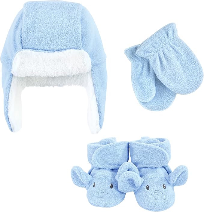 Hudson Baby Baby Hudson Baby Unisex Baby Trapper Hat, Mitten and Bootie Set by HudsonBaby
