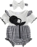 Giraropa Newborn Baby Girl Clothes Smocked Bubble Romper Dress + Socks + by Giraropa