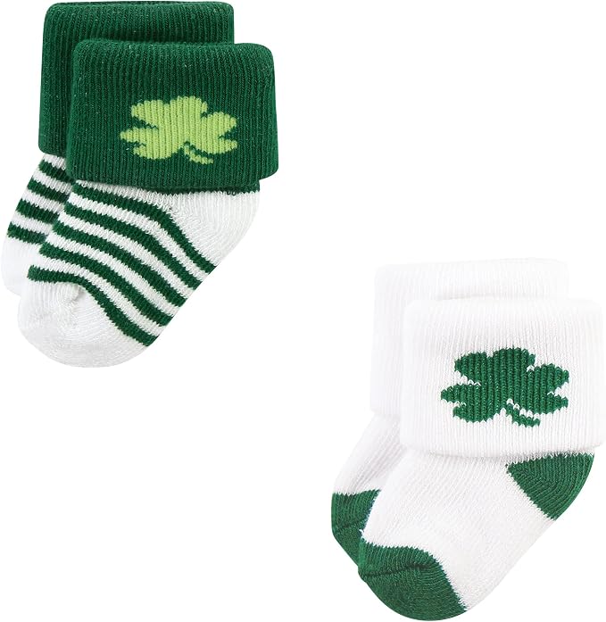 Hudson Baby baby-boys Holiday Newborn Terry Socks - Image 4