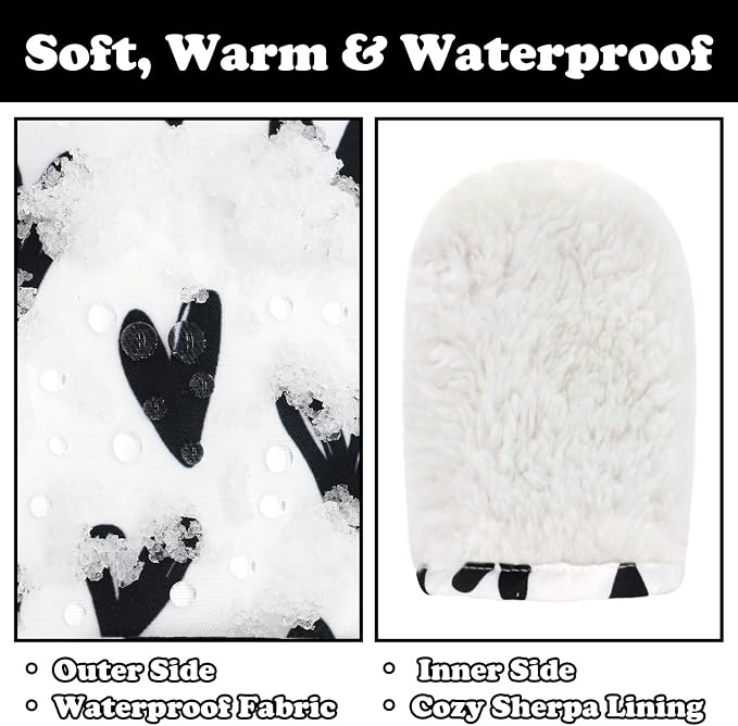 Sarfel Toddler Mittens Waterproof Toddler Gloves Baby Winter Mittens Toddler - Image 5