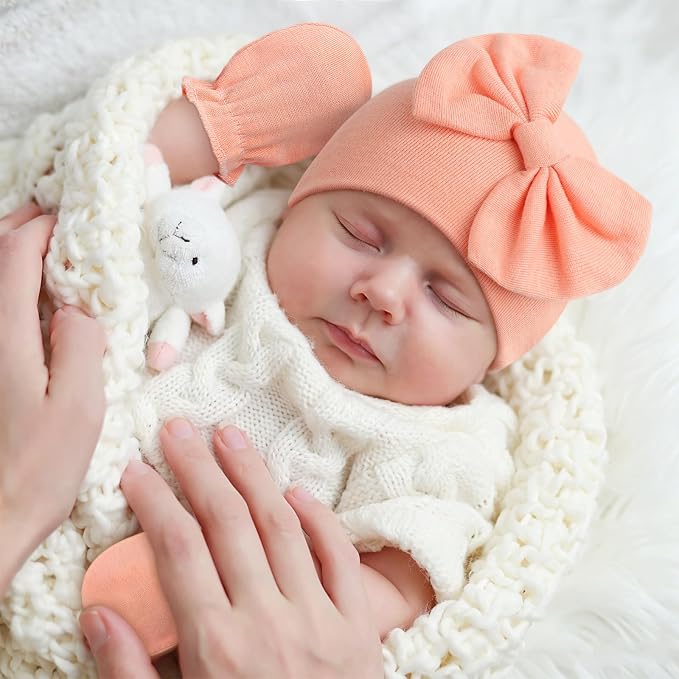 BQUBO Baby Mittens No Scratch Cotton Newborn Infant Glove Soft Skin-friendly - Image 2