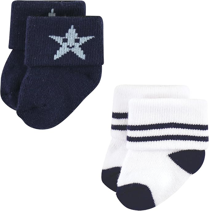 Hudson Baby Baby 8-pack Cotton Rich Newborn and Terry Socks - Image 4