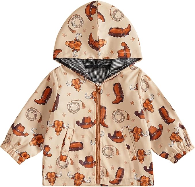 Toddler Baby Boy Windbreaker Jacket Camo Zipper Hooded Rain Coat by Unknown