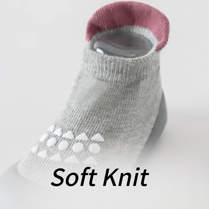 Baby Sock Shoes Toddler Walking Shoes Infant Slippers | Soft Rubber Sole - Image 4