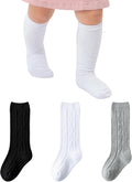 Baby Knee High Socks Soft Seamless Cotton Long Stockings by hakugoo