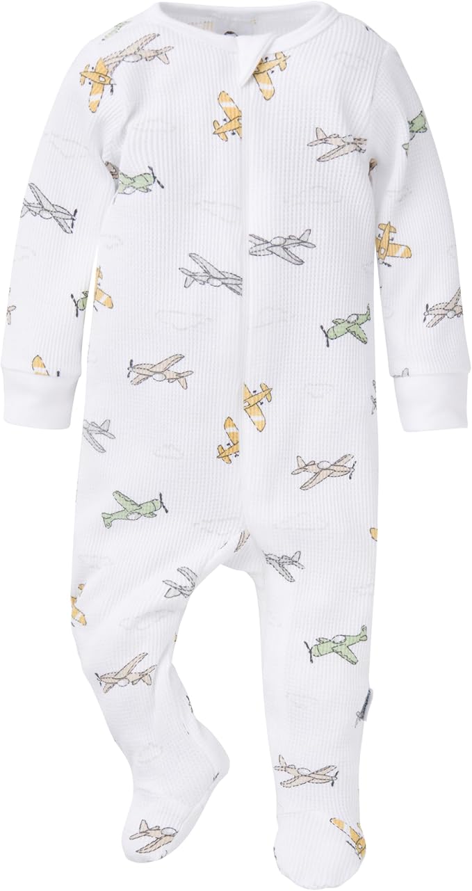 Gerber Baby 2-pack 2-way Zip Thermal Footed Sleep 'N Play - Image 2