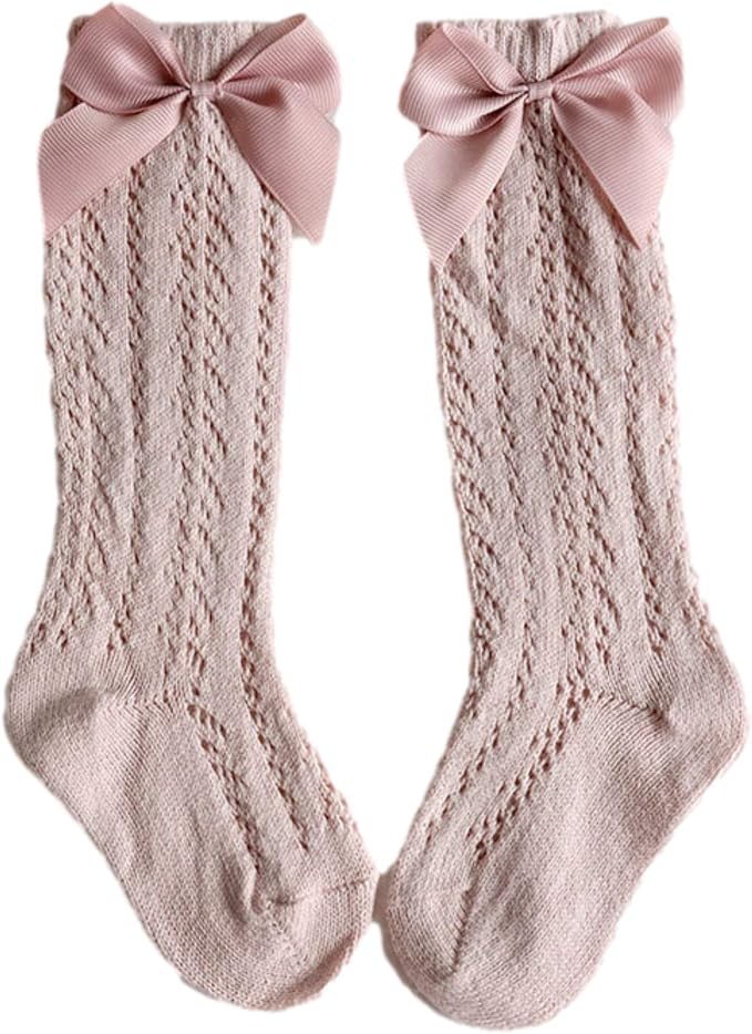Baby Girl Knee-High Socks Toddlers Bow Stockings Newborn Infant Princess Frilly by AYIYO