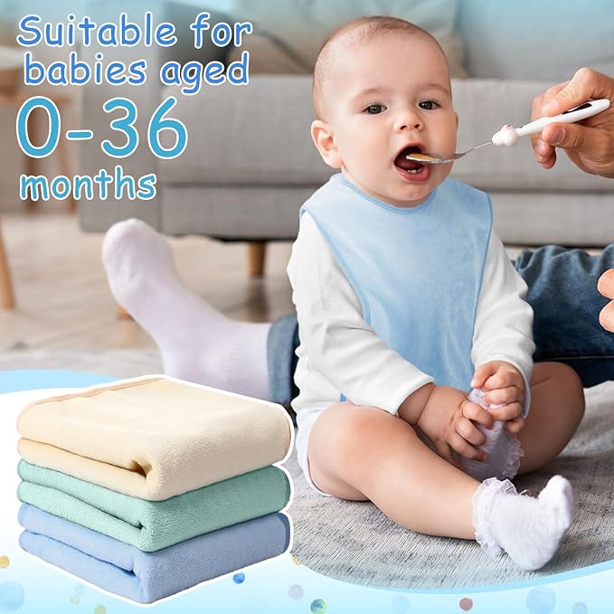 Hercicy Full Coverage Pullover Toddler Baby Bibs | Terry Cloth Bibs - Image 5