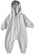 Unutiylo Unisex Baby Boys Girls Long Sleeve Infant Baby Zipper Hooded Jumpsuits by Unutiylo