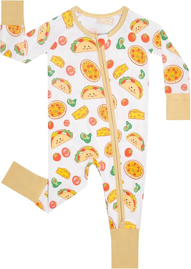 GUISBY Baby Footless Pajamas, Rayon of Bamboo, NB-2T | Rayon of bamboo softness by GUISBY