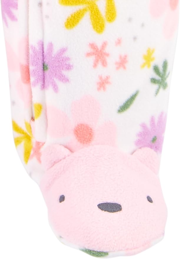 Simple Joys by Carter's Baby Girls' Cotton and Fleece Footed Sleep and Play - Image 5