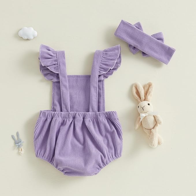 YINGISFITM My First Halloween Baby Girl Outfit Newborn Pumpkin Bubble Romper - Image 4
