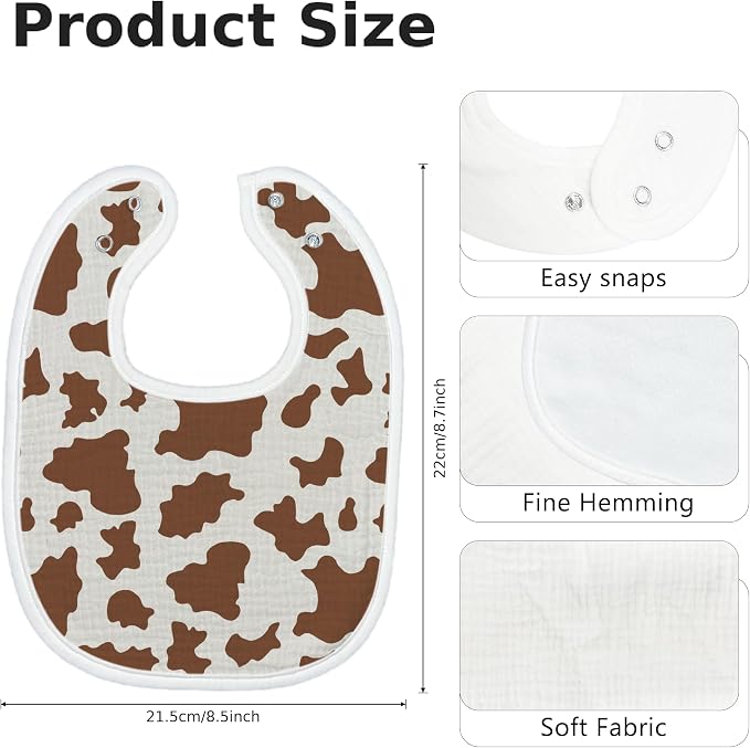 Baby Bibs for Baby Boys Girls 6-Pack - Image 3