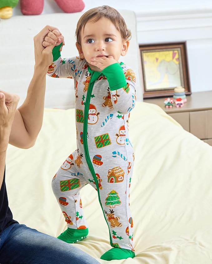 babee Reshinee Bamboo Viscose Baby Footie Pajama, Zipper Sleeper Boys Girls - Image 3