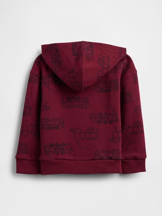 GAP Baby Boys' Playtime Favorites Logo Full Zip Hoodie Hooded Sweatshirt - Image 2