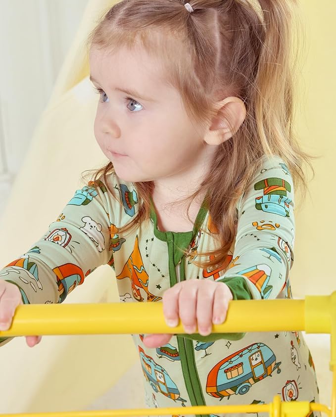 babee Reshinee Bamboo Viscose Baby Footie Pajama, Zipper Sleeper Boys Girls - Image 9