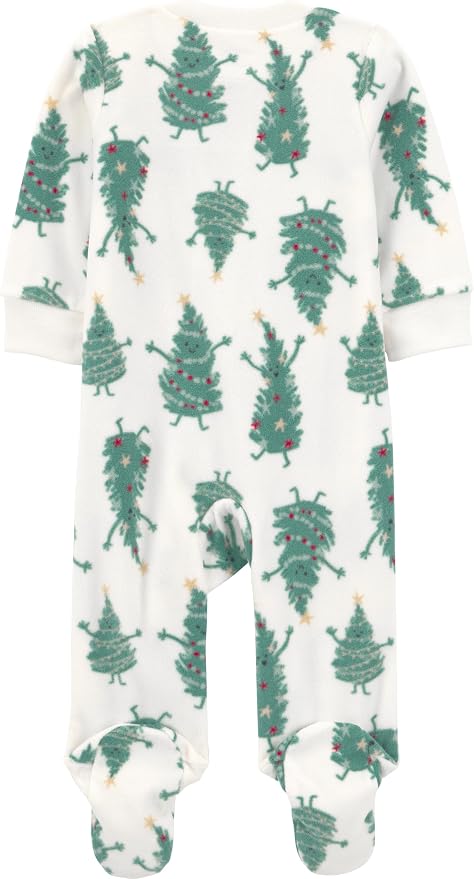 Simple Joys by Carter's Baby In 2pk Fleece Snp Santa Trees - Image 4
