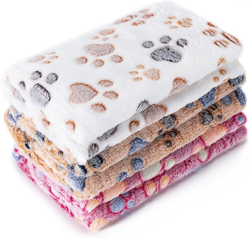 1 Pack 3 Blankets for Dog Puppy Cat | Super Soft Fluffy Premium Fleece Pet by CADONO