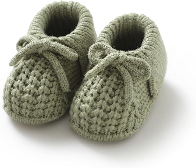 Baby Booties Newborn Boys Girls First Walkers Knit Infant Sock Shoes by WuguguBabyClothes