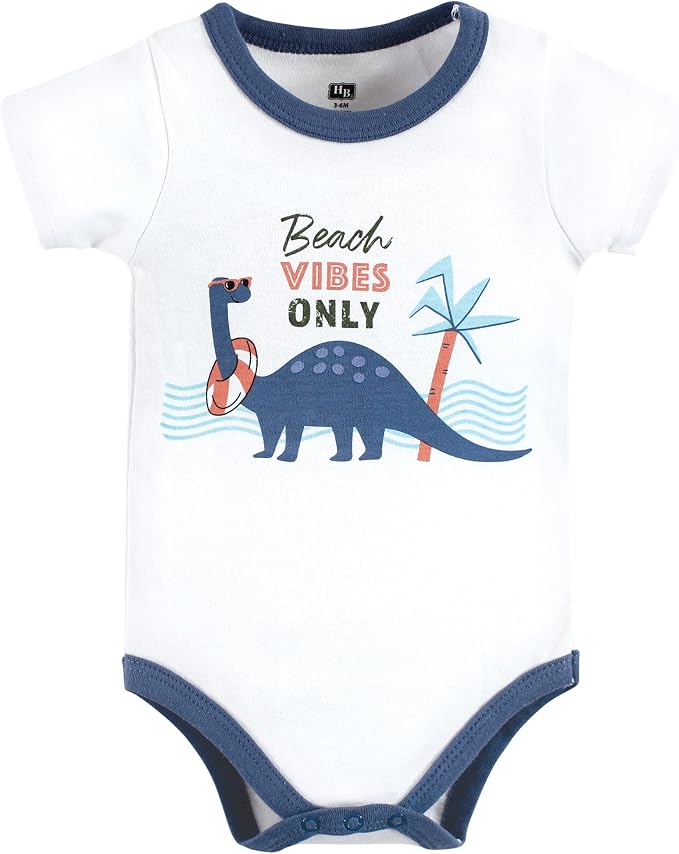 Hudson Baby Unisex Baby Cotton Bodysuit, Shorts and Shoe Set - Image 3