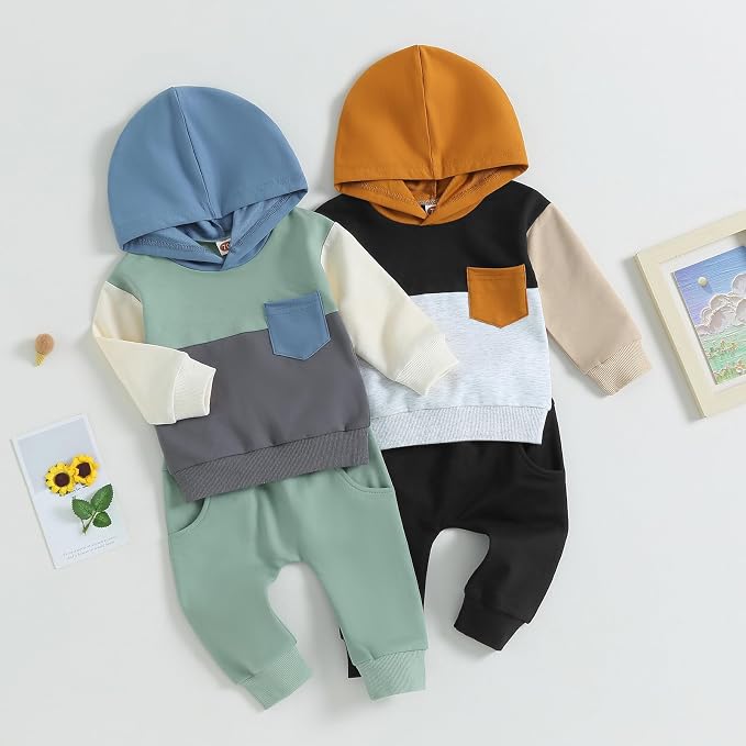 Baby Boy Clothes Infant Hoodie Set Long Sleeve Sweatshirts - Image 2
