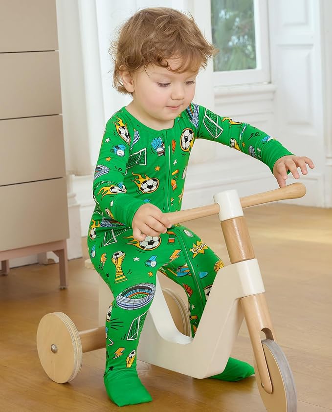 babee Reshinee Bamboo Viscose Baby Footie Pajama, Zipper Sleeper Boys Girls - Image 5