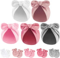 BQUBO Baby Turban Hats and Mittens Set Newborn Infant Hospital Hats Caps by DRESHOW