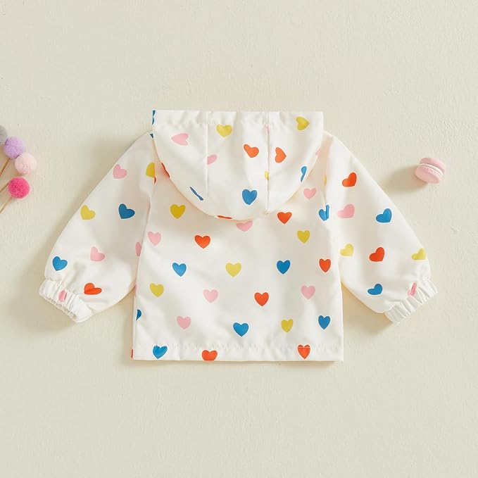 Toddler Baby Girl Windbreaker Jacket Zip Up Hoodie Long Sleeve Sweatshirt - Image 4