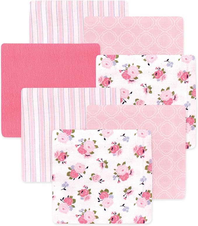 Little Treasure Luvable Friends Cotton Poly Flannel Receiving Blankets Multipack by HudsonBaby