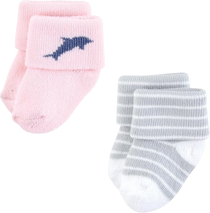 Hudson Baby Baby 8-pack Cotton Rich Newborn and Terry Socks - Image 6