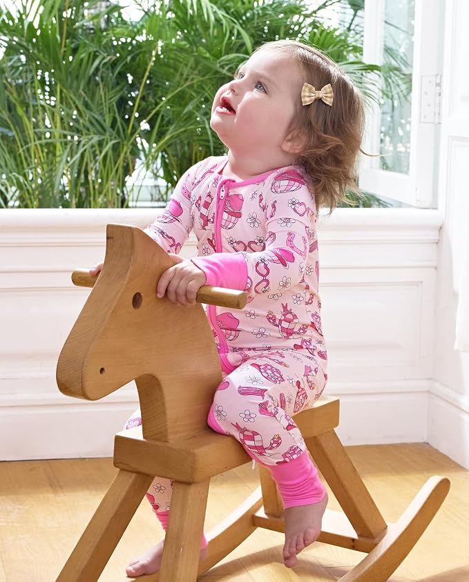 babee Reshinee Viscose Derived from Bamboo Baby Footie Pajamas Convertible - Image 5