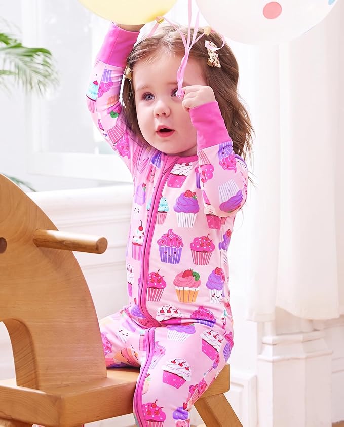 babee Reshinee Viscose derived from bamboo Baby Pajamas Convertible Footie - Image 9
