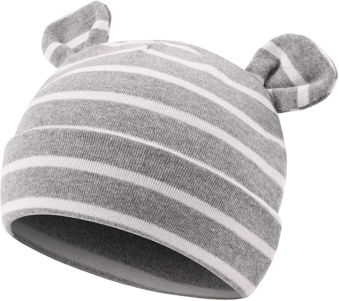 Pesaat Newborn Hospital Hat 0-12Months Preemie Boys Girls Beanie Solid Infant - Image 2